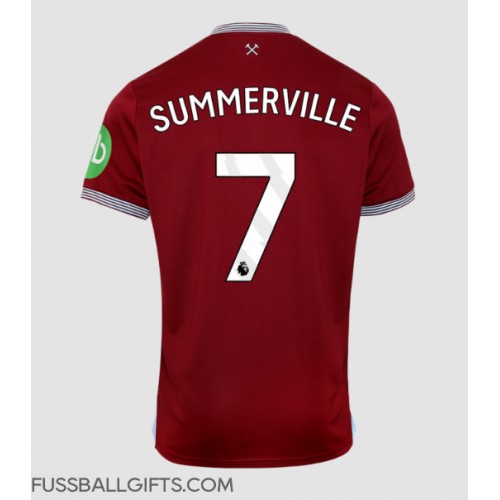 West Ham United Crysencio Summerville #7 Fußballbekleidung Heimtrikot 2025-26 Kurzarm